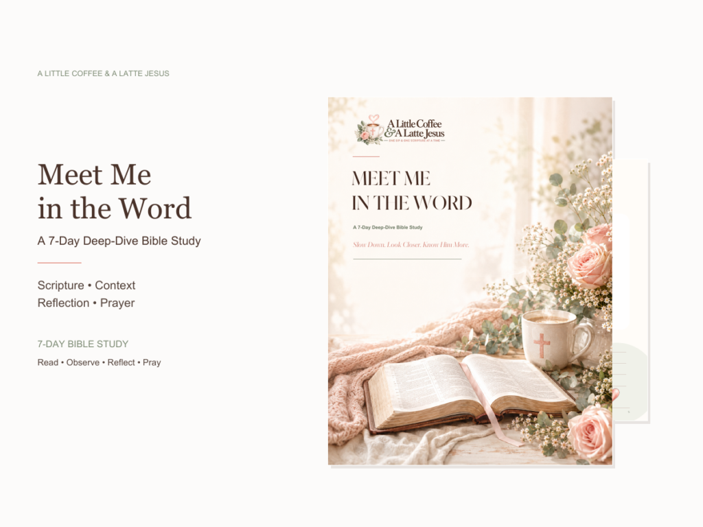 Preview of the Meet Me in the Word 7-day Bible reading plan